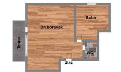 Jednoiposoban stan, Novi Sad, prodaja, 36m2, 66750e, id913195